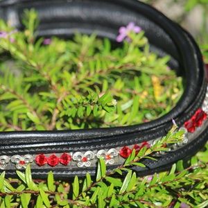 Red Draft Size Browband for Horses